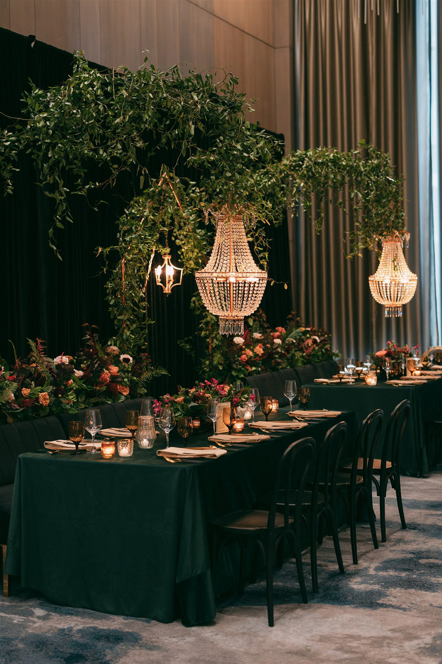 Wedding reception and JW Marriott designed by Joy By Joelle